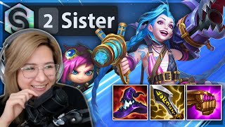 The Strongest Jinx Build You’ll Ever See Jinx amp VI Sister Comp TFT Set 6  Becca [upl. by Eelnyl841]