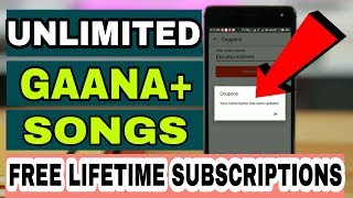 Get Free Lifetime Subscriptions Of Gaana Songs 2018 [upl. by Constantin]