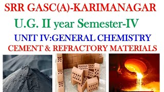 CEMENT AND REFRACTORY MATERIALSCEMENTREFRACTORY MATERIALS [upl. by Maunsell290]