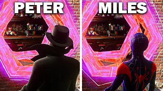 Peter vs Miles Into the SpiderVerse Scene  SpiderMan 2 PS5 [upl. by Malena]