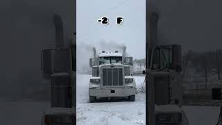 Peterbilt cold starting up dieselvehicle automobile car [upl. by Eimar]