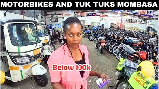 Extremely Cheap Motorbikes and Tuk Tuks prices in Mombasa Kenya 🇰🇪 [upl. by Iidnarb]