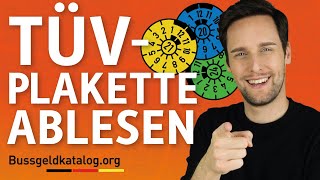 TÜVPlakette ablesen  So gehts ☝  bussgeldkatalogorg [upl. by Einimod]