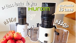 unboxing test et avis extracteur de jus Hurom H330PH310A [upl. by Odnanreh]