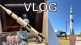 Building LEGO Modular Buildings and Seeing the Saturn V Rocket LEGO Vlog [upl. by Hendrickson]