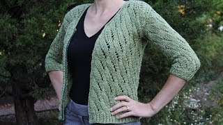 How to knit a cardigan sweater Knitting tutorial with detailed instructions [upl. by Theurer]