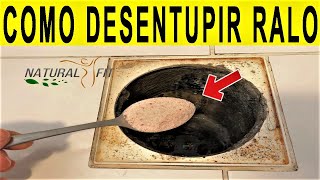 COMO DESENTUPIR Ralo do Banheiro Em MINUTOS RÁPIDO E FÁCIL Com Sal De COZINHA [upl. by Eelarat]