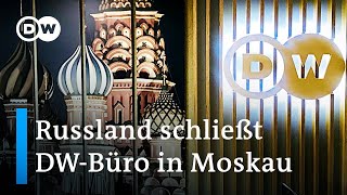 Nach Verweigerung der Sendelizenz für RT DE Russland schließt DWBüro in Moskau  DW Nachrichten [upl. by Alinna933]