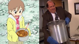 Nichijou x The Office — Kevins famous chili [upl. by Edyaj]