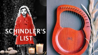 Schindlers List Girl in Red Oyfn Pripetshok  Nacht Aktion  Jewish Folk Song on Lyre Harp [upl. by Akinad601]