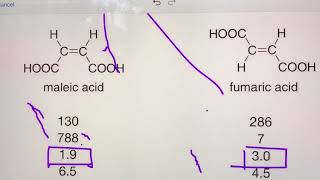 MALEIC ACID VS FUMARIC ACID [upl. by Ayirp733]