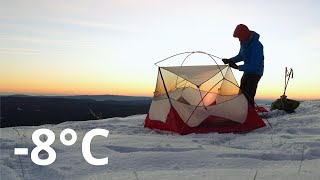 Bivouac hivernal en solo dans le Jura par 8°C [upl. by Orodisi701]