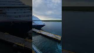 Mardi Gras cruise ship leaving Port of Costa Maya Mexico [upl. by Benedicta663]