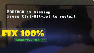 How to Fix Windows 10 Bootmgr if Its Missing [upl. by Leizahaj632]