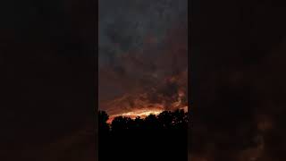 Golden Lined Fiery Orange and Red Sunset Over Bloomingdale Illinois sunset timelapse [upl. by Bunni468]