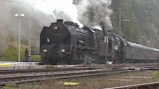 150 Jahre Semmeringbahn 4 Sonderzüge fahren am 10 Okt 2004 über den Semmering [upl. by Nyre]