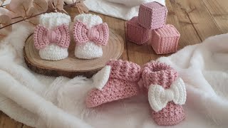 DIY Babysocken häkeln  Socken häkeln  einfache Socken häkeln für Anfänger [upl. by Analaf]