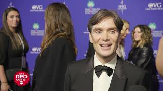 Oppenheimer star Cillian Murphy interview from Palm Springs Film Festival red carpet [upl. by Ellecrag728]