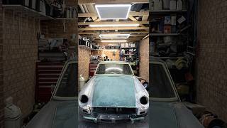 I install infrared heating panels in the garage garage infraredheater spraybooth DIY MGB [upl. by Nielson]