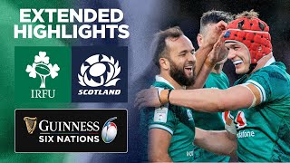 Ireland v Scotland  Extended Highlights  2022 Guinness Six Nations [upl. by Nema]