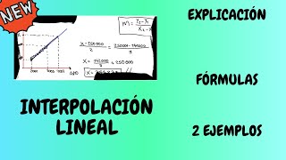 🆘 INTERPOLACIÓN Lineal 🔼 Explicación Fórmulas Y 2 Ejercicios PASO A PASO 𝒏𝒆𝒘 [upl. by Spiegel457]