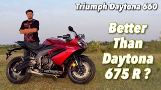 2024 Triumph Daytona 660 Review  Better Than Daytona 675 R [upl. by Alidia806]