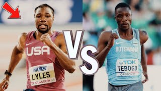 Noah Lyles VS Letsile Tebogo Mens 200m Semifinal Showdown  Paris Olympic Games 2024 [upl. by Nnaasil]