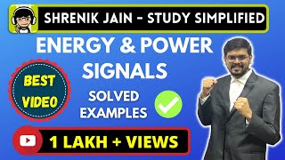 Energy and Power Signals  Solved Problems  Examples [upl. by Annahoj]