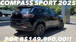 Avaliação Jeep Compass Sport T270 2025  Por R14999000 Vale a pena  Opcionais 4K [upl. by Slaughter]