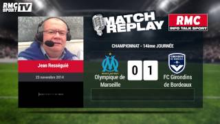 BordeauxMarseille 31  le Goal Replay avec le son de RMC Sport [upl. by Traweek]