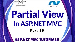 16  Partial View In ASPNET MVC  ASPNET MVC Partial View  MVC Tutorials  ASPNET HindiUrdu [upl. by Yzzo]