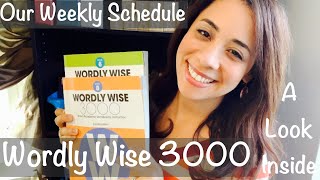 How we use Wordly Wise 3000 Vocabulary Curriculum Our Weekly Schedule [upl. by Starling]