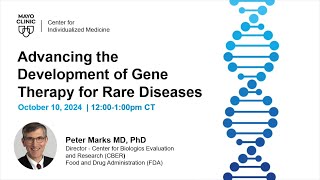 Advancing the Development of Gene Therapy for Rare Diseases Center for Individualized Medicine 2024 [upl. by Nortna]