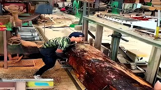 Crazy Sawmill Machine Hurdle Machine Biggest Raw Wood Sawmil [upl. by Ader]