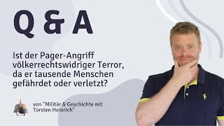 Ist der PagerAngriff völkerrechtswidriger Terror da er tausende Menschen gefährdet oder verletzt [upl. by Evangelina]