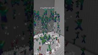 Air Bending VS 500 ZOMBIES minecraft [upl. by Ojytteb]