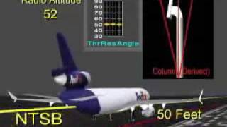 NTSB Animations FedEx Flight 14 [upl. by Hepsiba]