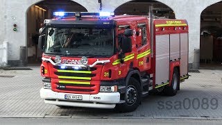 31 Oslo Brann og redningsetatOslo Fire Brigade Sagene utrykning NO  82015 [upl. by Podvin]