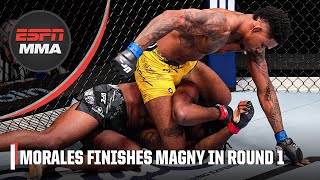 Michael Morales TKOs Neil Magny to stay undefeated at UFCVegas96  ESPN MMA [upl. by Farrington219]