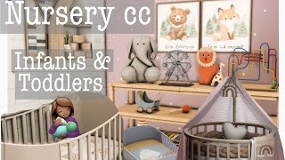 BuildBuy CC for infants amp toddlers the sims 4 CC SHOWCASE 200 ITEMS furnituretoyshigh chairs [upl. by Estis]