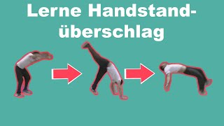 Lerne die Turnübung Handstandüberschlag in 8 Minuten  Stütz Überschlag Tutorial [upl. by Herbie133]