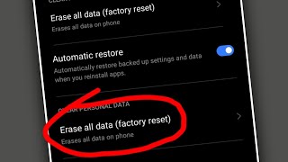 Factory Reset Android Phone  Reset All Data Factory Reset [upl. by Schlesinger449]