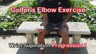 Physical Therapy Exercises for Golfers Elbow Tendonitis [upl. by Alihs]