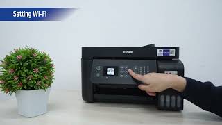 Tutorial Cara Setting WiFi melalui Panel LCD pada Printer Epson EcoTank L5290 [upl. by Yadahs]