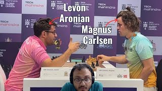 When Levon Aronian went all out to beat Magnus Carlsen  Global Chess League  Commentary by Sagar [upl. by Retrak]