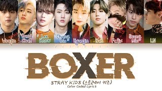 Stray Kids  BOXER Color Coded Lyrics EngRomHan가사 [upl. by Pooh]