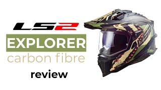 LS2 Explorer Carbon adventure helmet review [upl. by Erastes519]