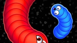 worm zone Blue snek।। hungry snek।।viralvideo wormsgaming debjgeming [upl. by Stacie408]