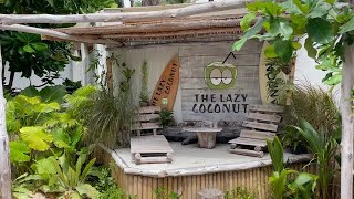 Lazy Coconut Beach Bar amp Restaurant BangTao Beach Phuket Thailand  Walkthrough [upl. by Ymia]