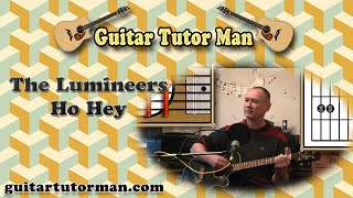 Ho Hey  The Lumineers  Acoustic Guitar Lesson easyish [upl. by Omrelliug]